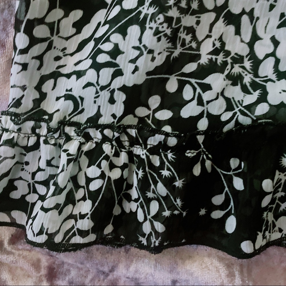 Express Raw Edge Ruffle Button Down Cami - Picture 5 of 6